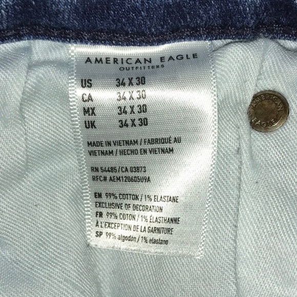 AE OUTFITTERS NEXT LEVEL SLIM AIRFLEX+ PATCHED DISTRESSED JEAN - Picture 13 of 16